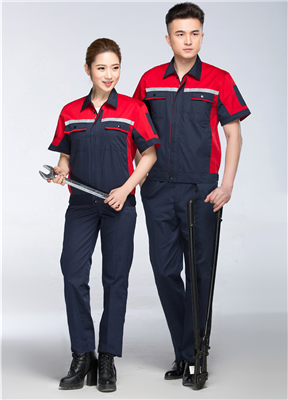 工程服订做|梭织新糖果半袖|透气劳保服|工厂车间工装